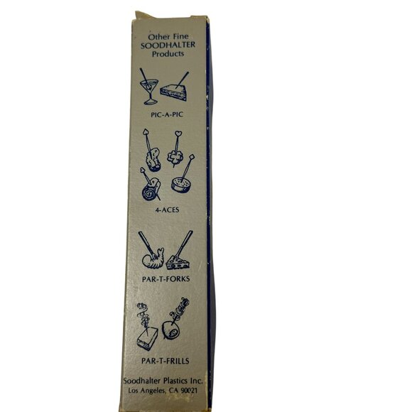 Vintage Stir Stix Beverage Stirrers 30 Glittered Sticks By Soodhalter Plastics - Picture 2 of 7